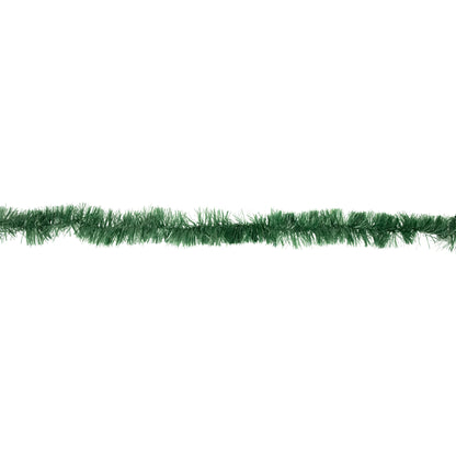 50' X 2.5" Unlit Green Tinsel Christmas Garland