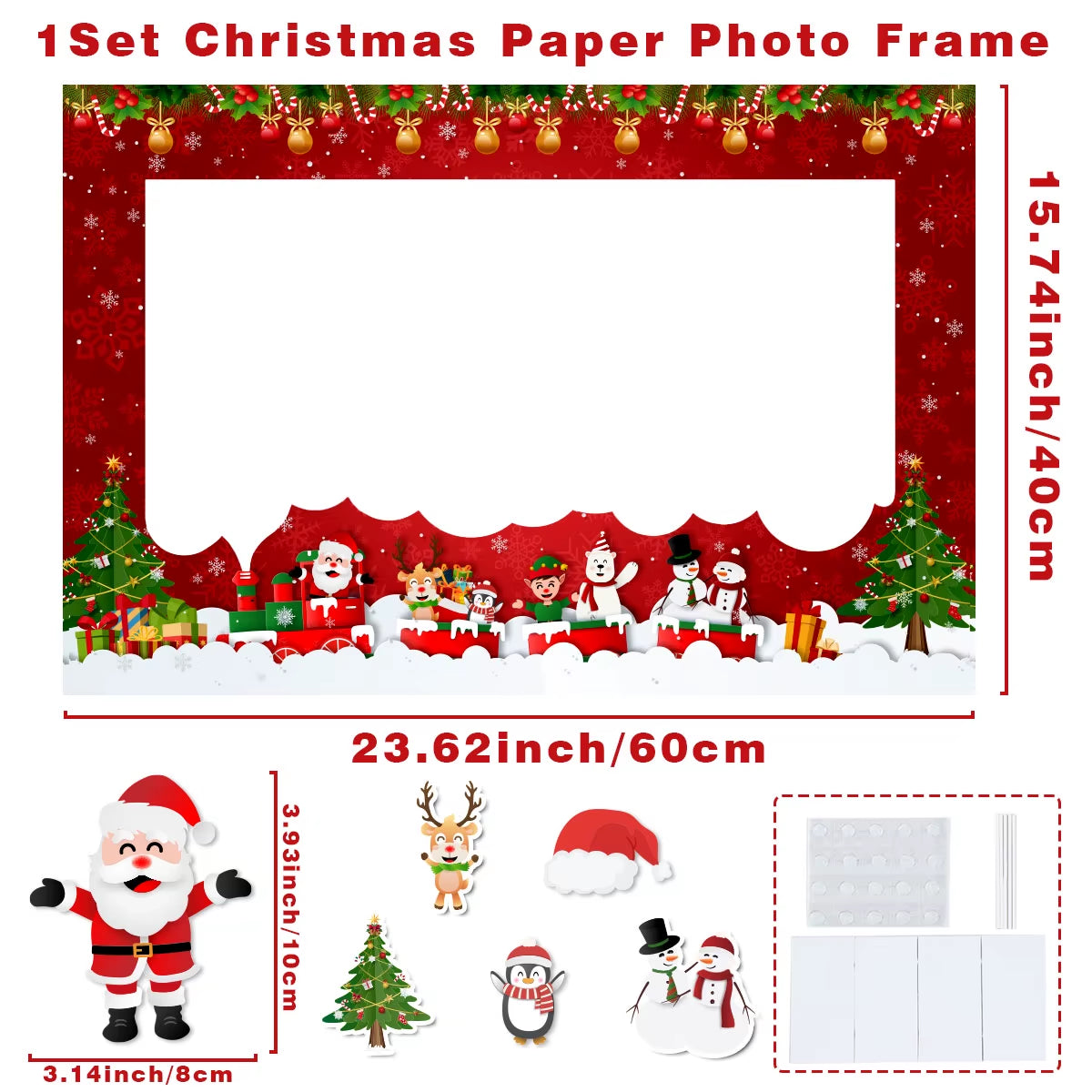 Christmas Photo Frame 2025 Merry Christmas Decorations for Home Navidad Cristmas Party Supplies Ornament Xmas Gift New Year 2026