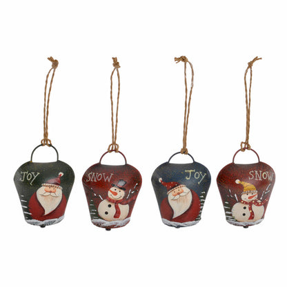 Hanging decoration DKD Home Decor Christmas Red Green Metal (4 pcs) (5