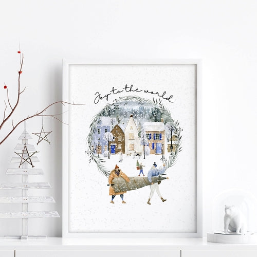 Wall decor for christmas | wall art print