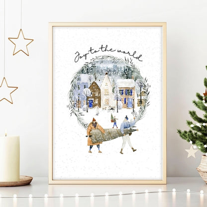 Wall decor for christmas | wall art print