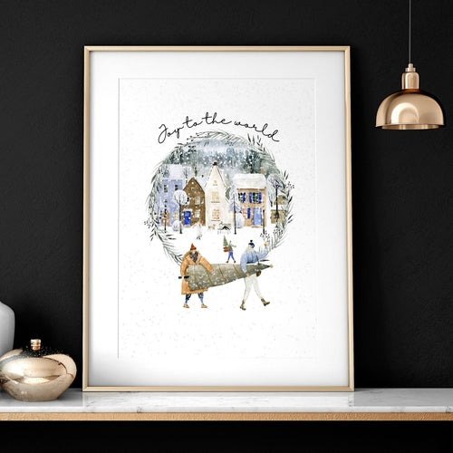 Wall decor for christmas | wall art print